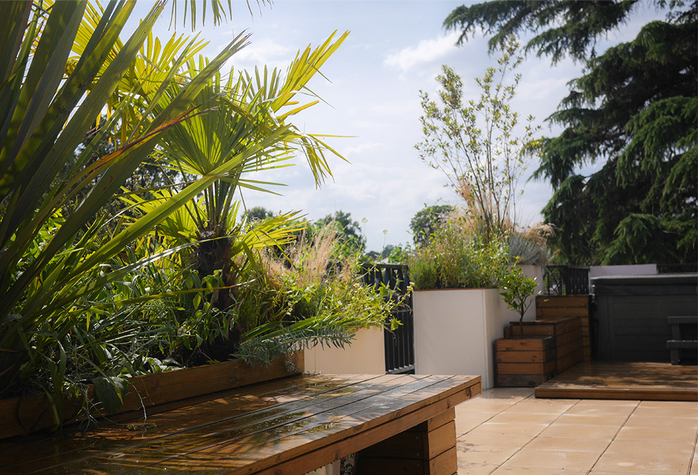 Terrasse méditerranéenne à Meudon ®Hermeline Carpentier
